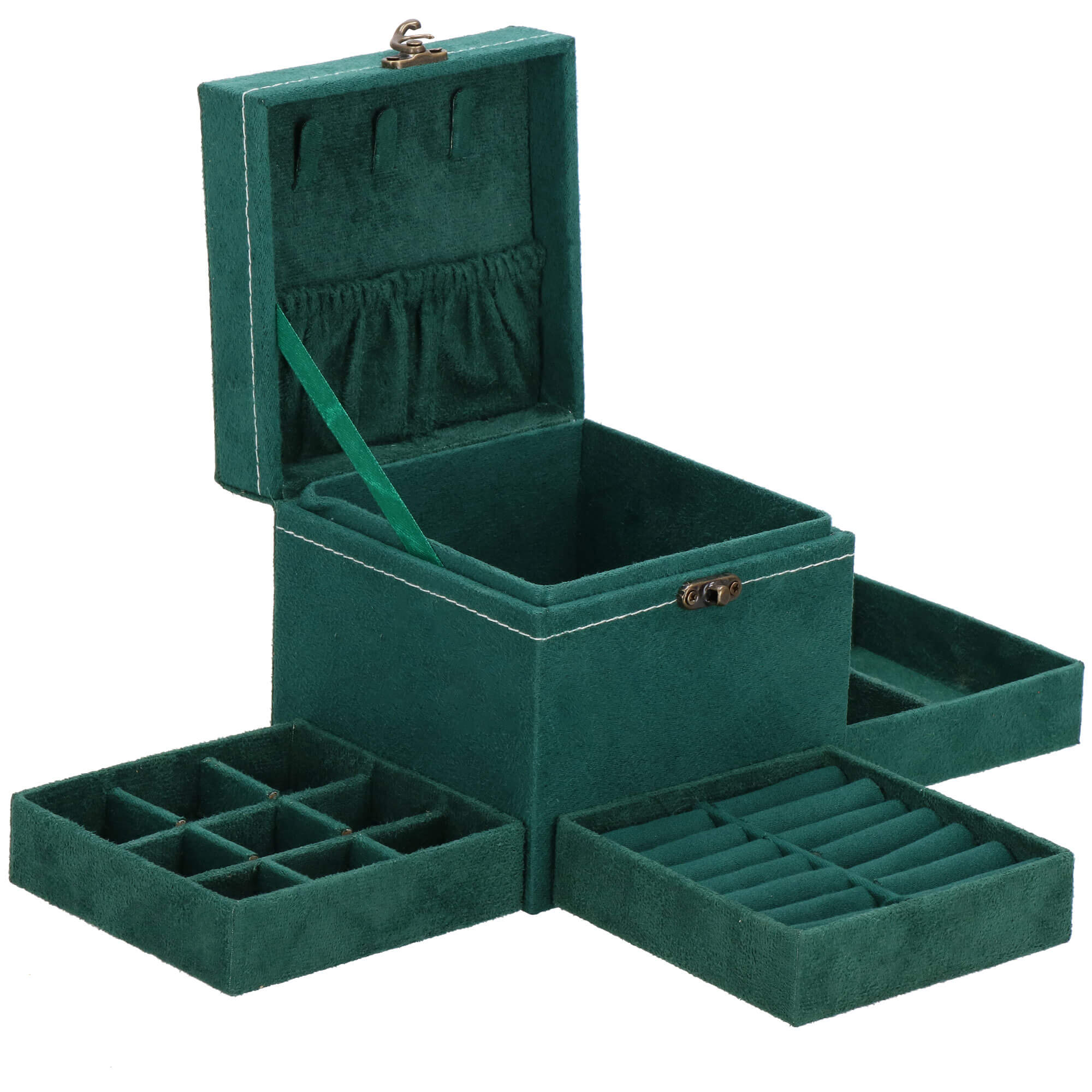 Скринька для прикрас (футляр для біжутерії) Springos 12 x 12 x 12 см HA1088