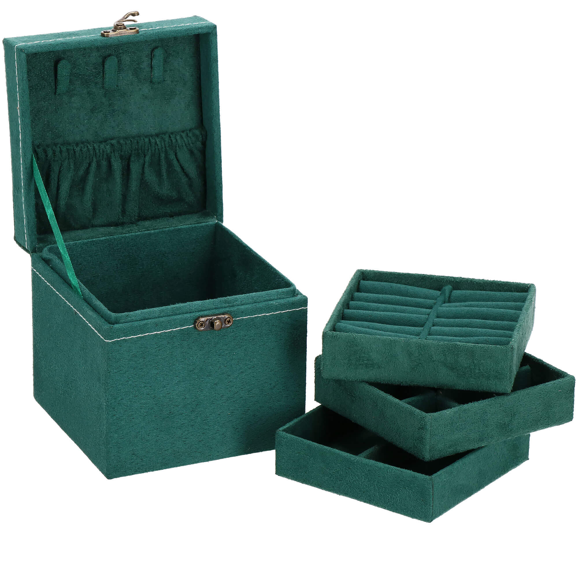 Скринька для прикрас (футляр для біжутерії) Springos 12 x 12 x 12 см HA1088