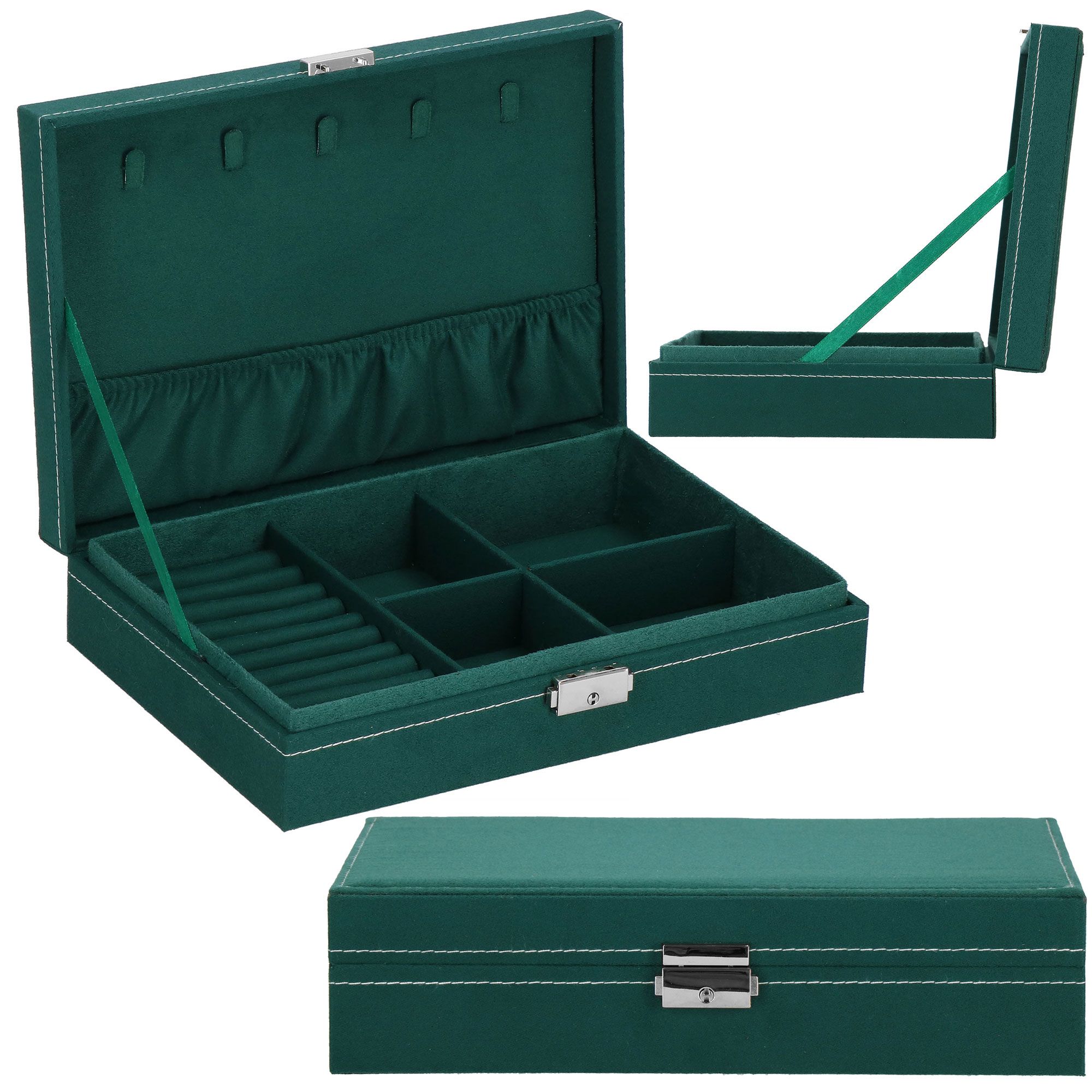 Скринька для прикрас (футляр для біжутерії) Springos 28 x 19.5 x 7 см HA1047