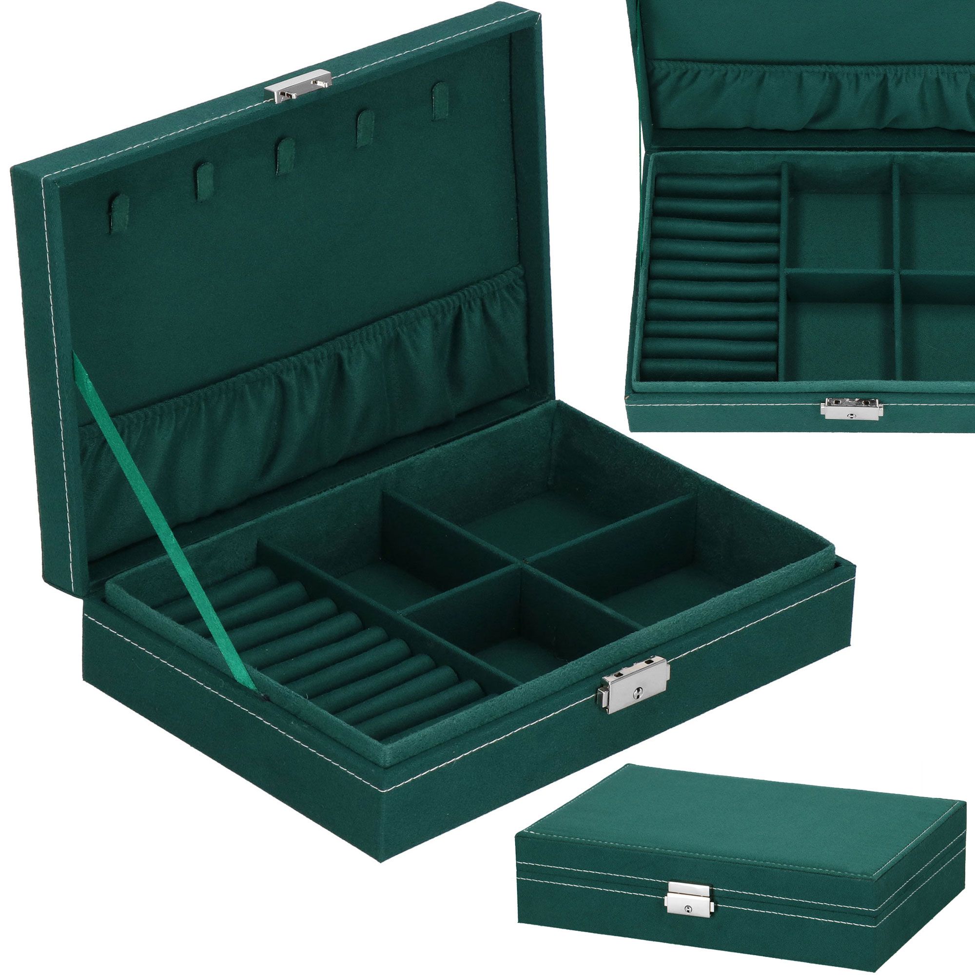 Скринька для прикрас (футляр для біжутерії) Springos 28 x 19.5 x 7 см HA1047