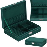 Скринька для прикрас (футляр для біжутерії) Springos 28 x 19.5 x 7 см HA1047