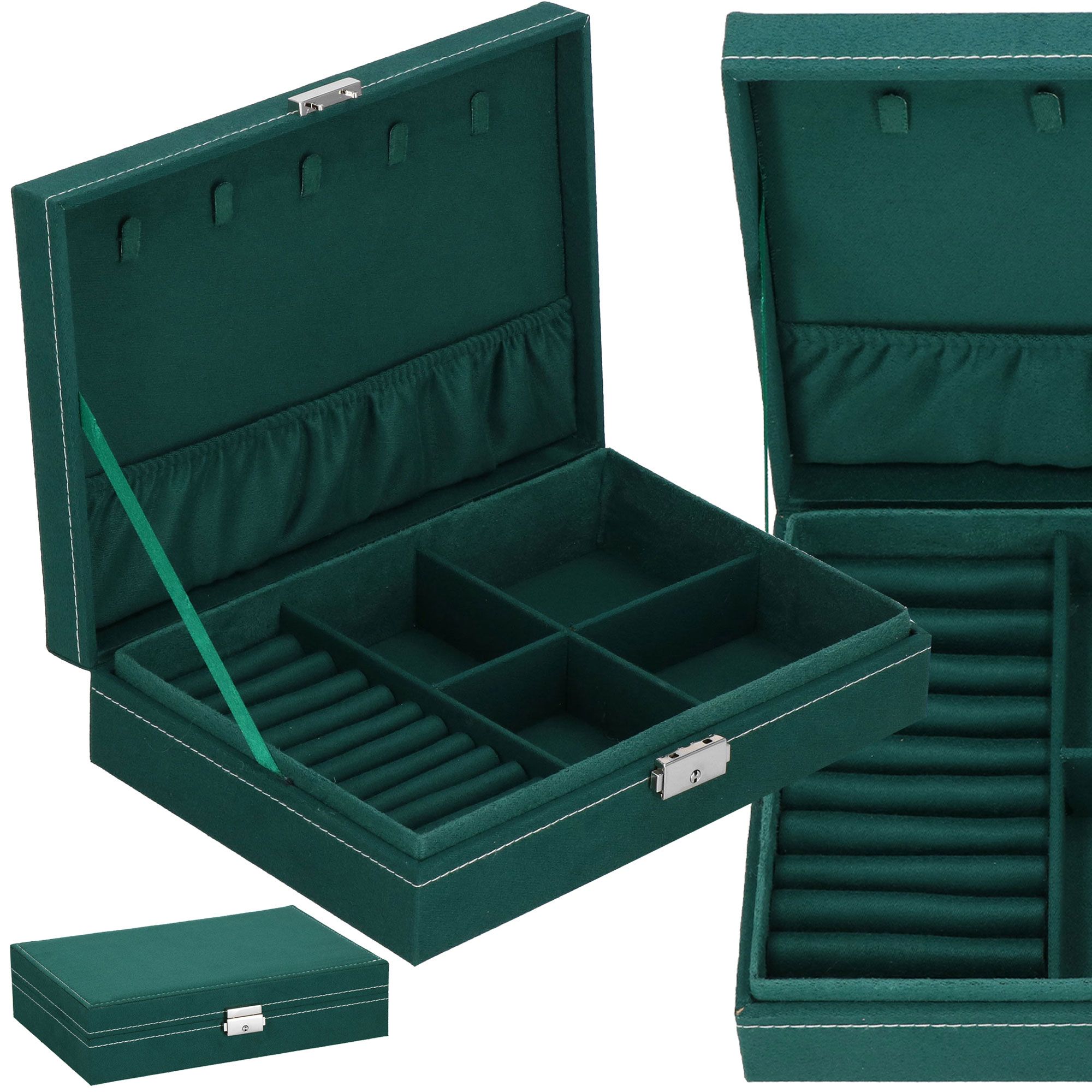 Скринька для прикрас (футляр для біжутерії) Springos 28 x 19.5 x 7 см HA1047