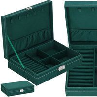 Скринька для прикрас (футляр для біжутерії) Springos 28 x 19.5 x 7 см HA1047