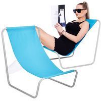 Шезлонг (лежак) для пляжу, тераси та саду Springos GC0026