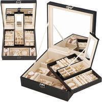 Скринька для прикрас (футляр для біжутерії) Springos 25 x 25 x 8.5 см HA1031