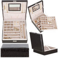 Скринька для прикрас (футляр для біжутерії) Springos 26 x 26 x 8.5 см HA1074