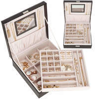 Скринька для прикрас (футляр для біжутерії) Springos 26 x 26 x 8.5 см HA1074