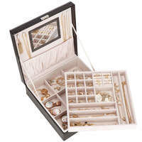 Скринька для прикрас (футляр для біжутерії) Springos 26 x 26 x 8.5 см HA1074