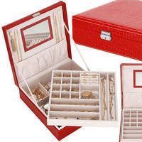 Скринька для прикрас (футляр для біжутерії) Springos 26 x 26 x 8.5 см HA1027