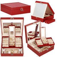 Скринька для прикрас (футляр для біжутерії) Springos 25 x 25 x 8.5 см HA1080