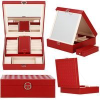 Скринька для прикрас (футляр для біжутерії) Springos 25 x 25 x 8.5 см HA1080