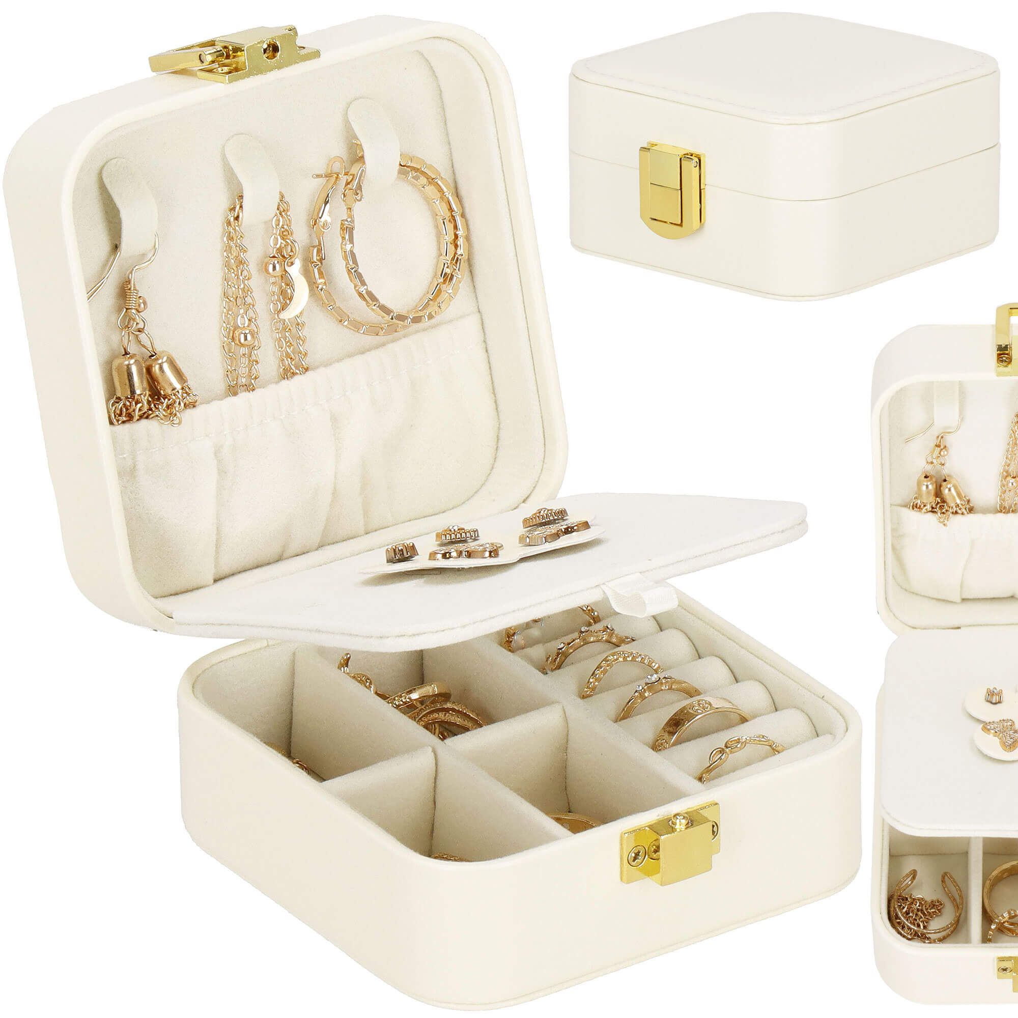 Скринька для прикрас (футляр для біжутерії) Springos 10 x 10 x 5 см HA1085