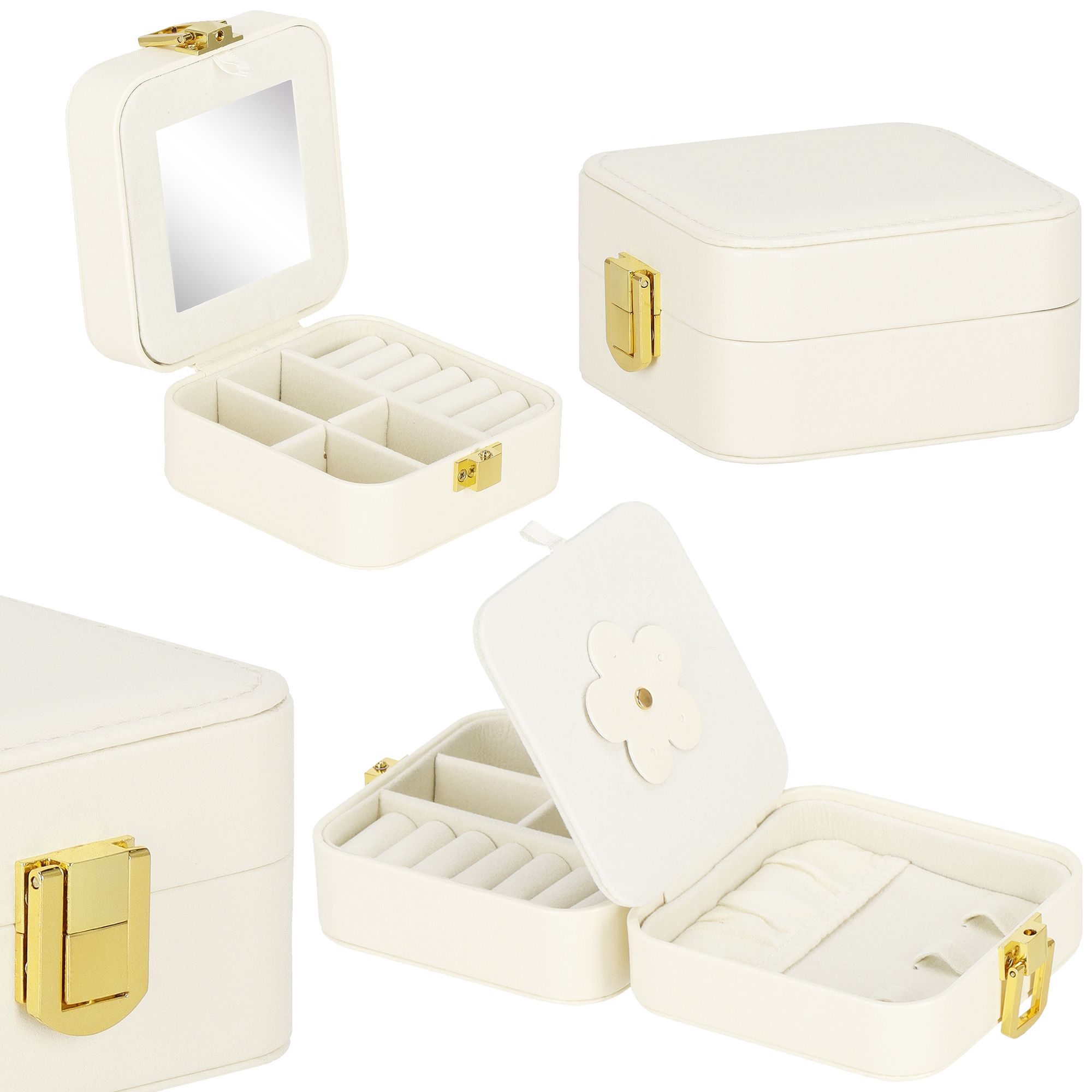 Скринька для прикрас (футляр для біжутерії) Springos 10 x 10 x 5 см HA1085