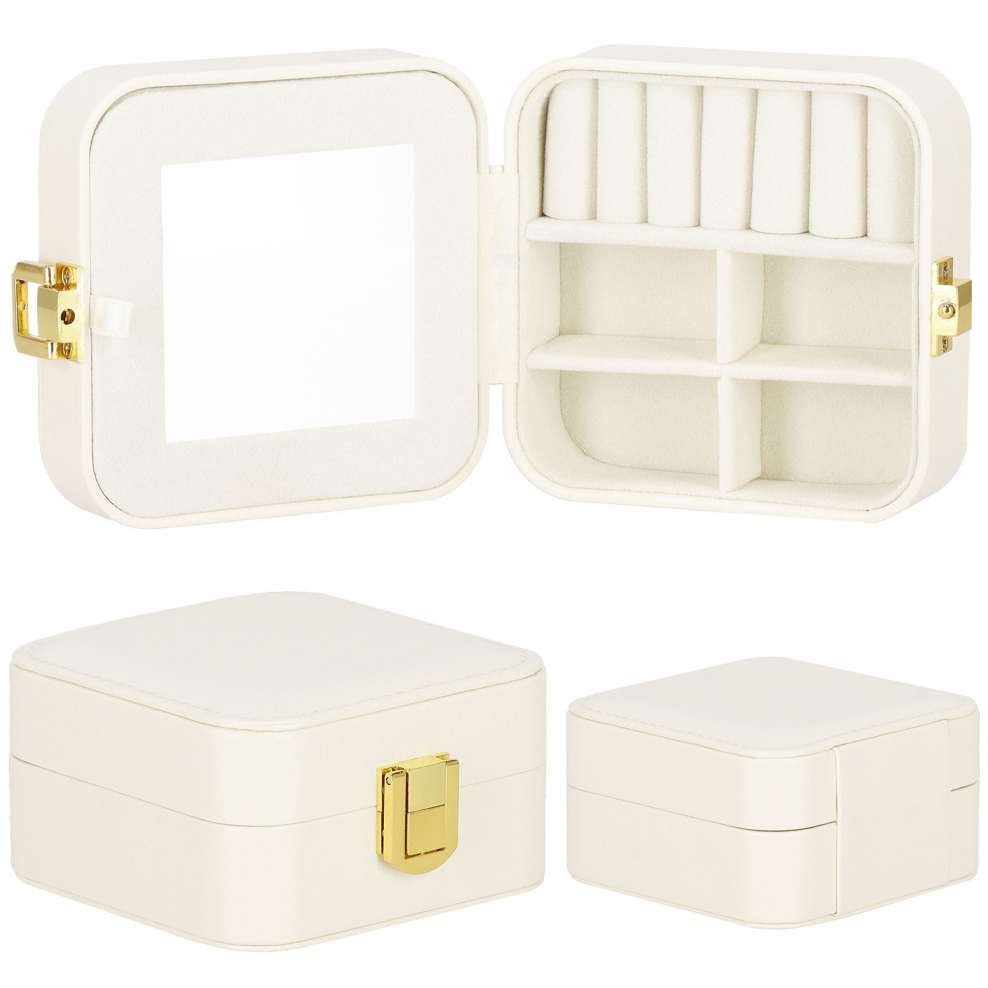 Скринька для прикрас (футляр для біжутерії) Springos 10 x 10 x 5 см HA1085