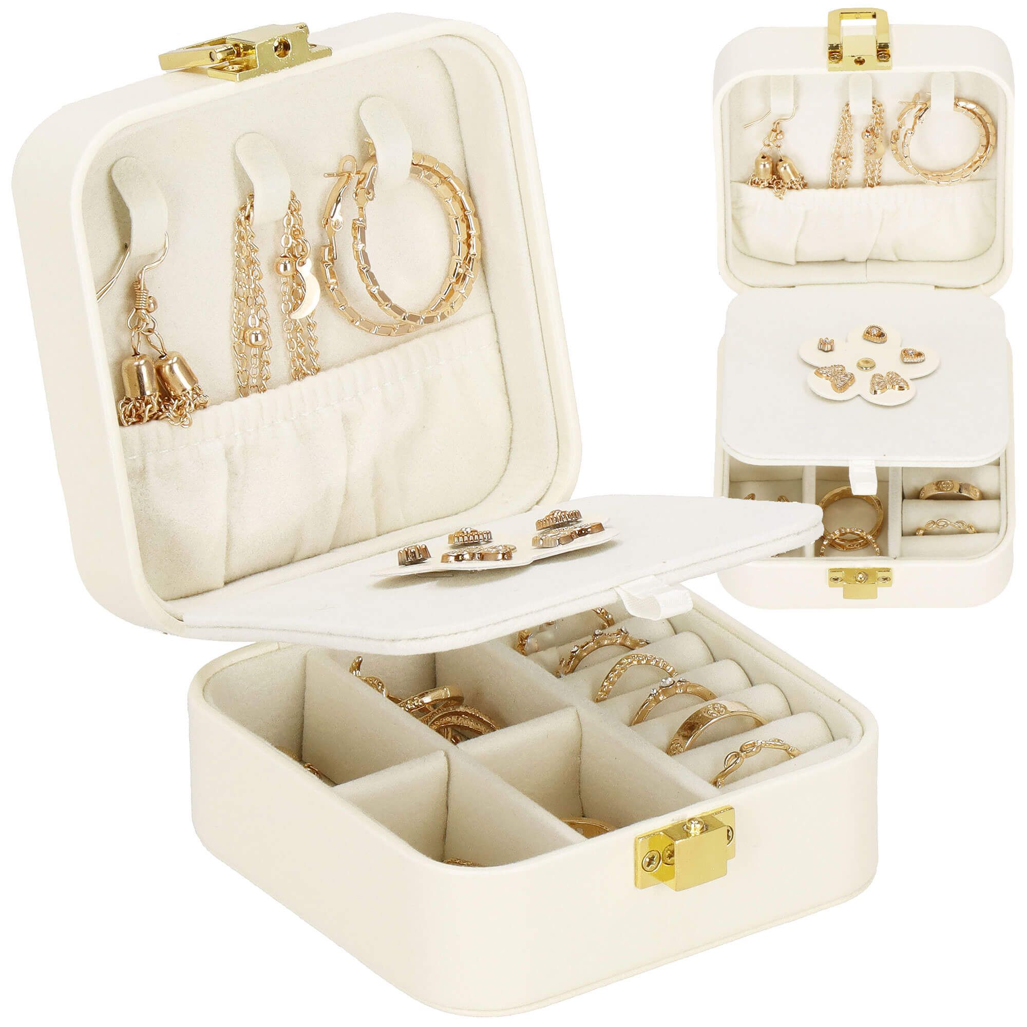 Скринька для прикрас (футляр для біжутерії) Springos 10 x 10 x 5 см HA1085