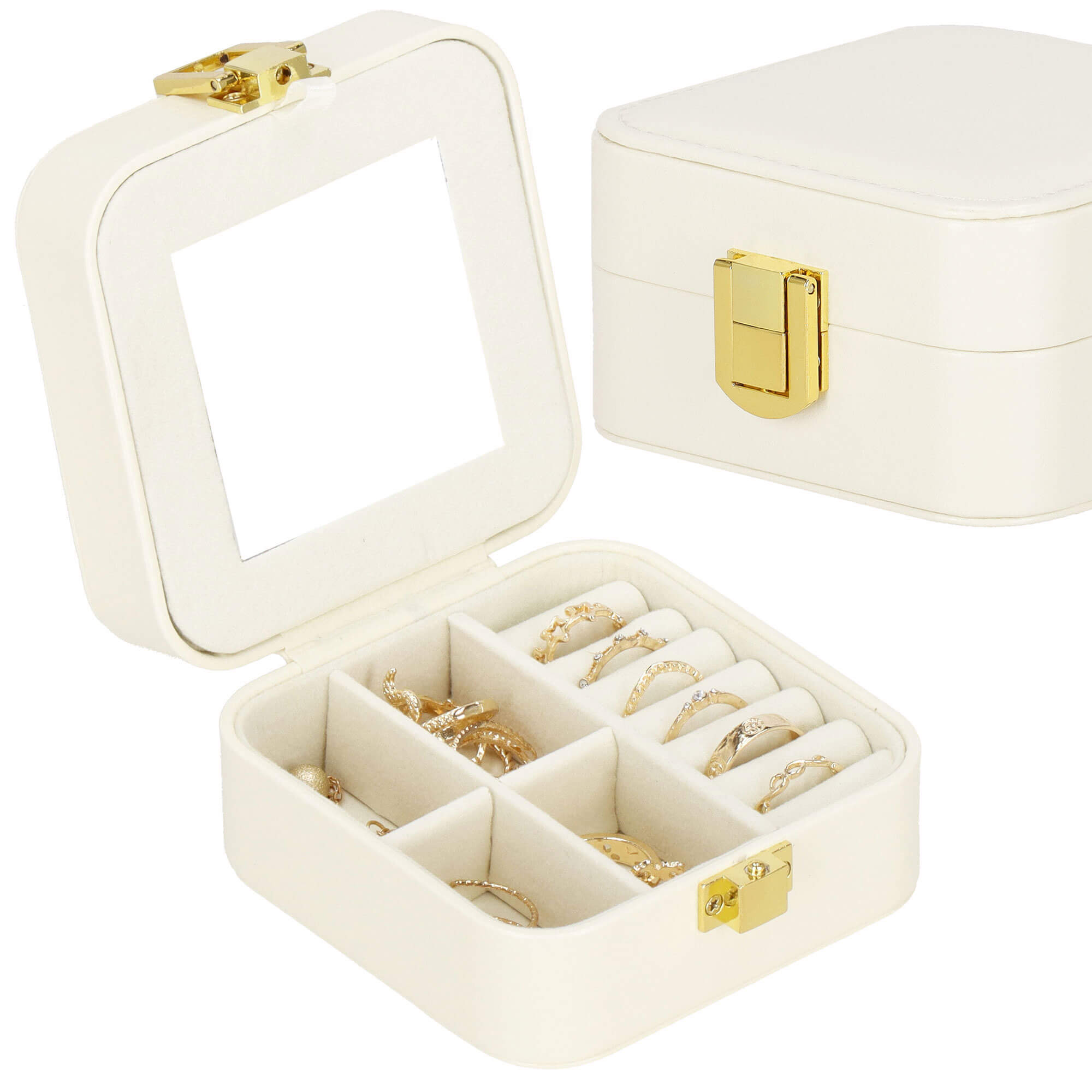 Скринька для прикрас (футляр для біжутерії) Springos 10 x 10 x 5 см HA1085