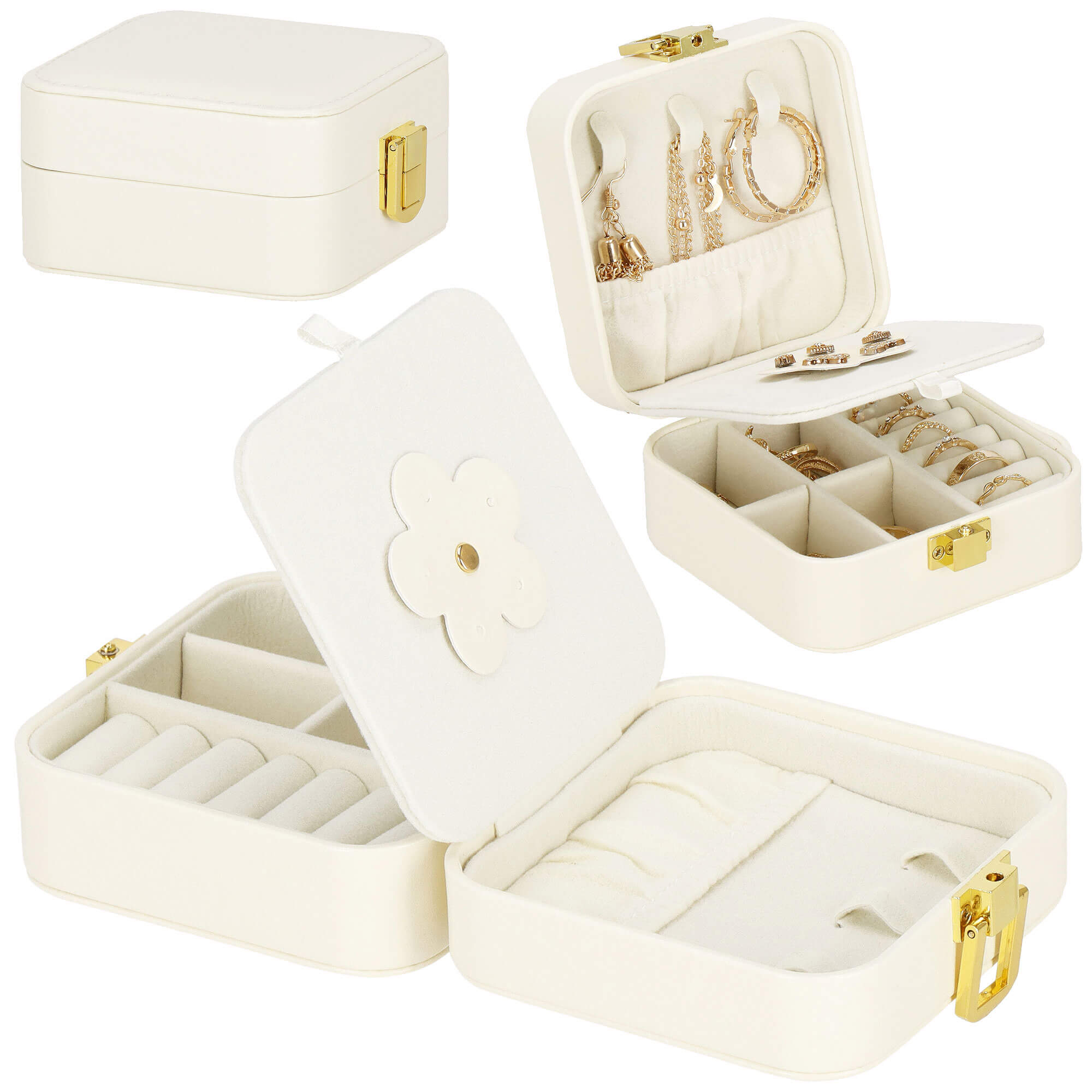 Скринька для прикрас (футляр для біжутерії) Springos 10 x 10 x 5 см HA1085