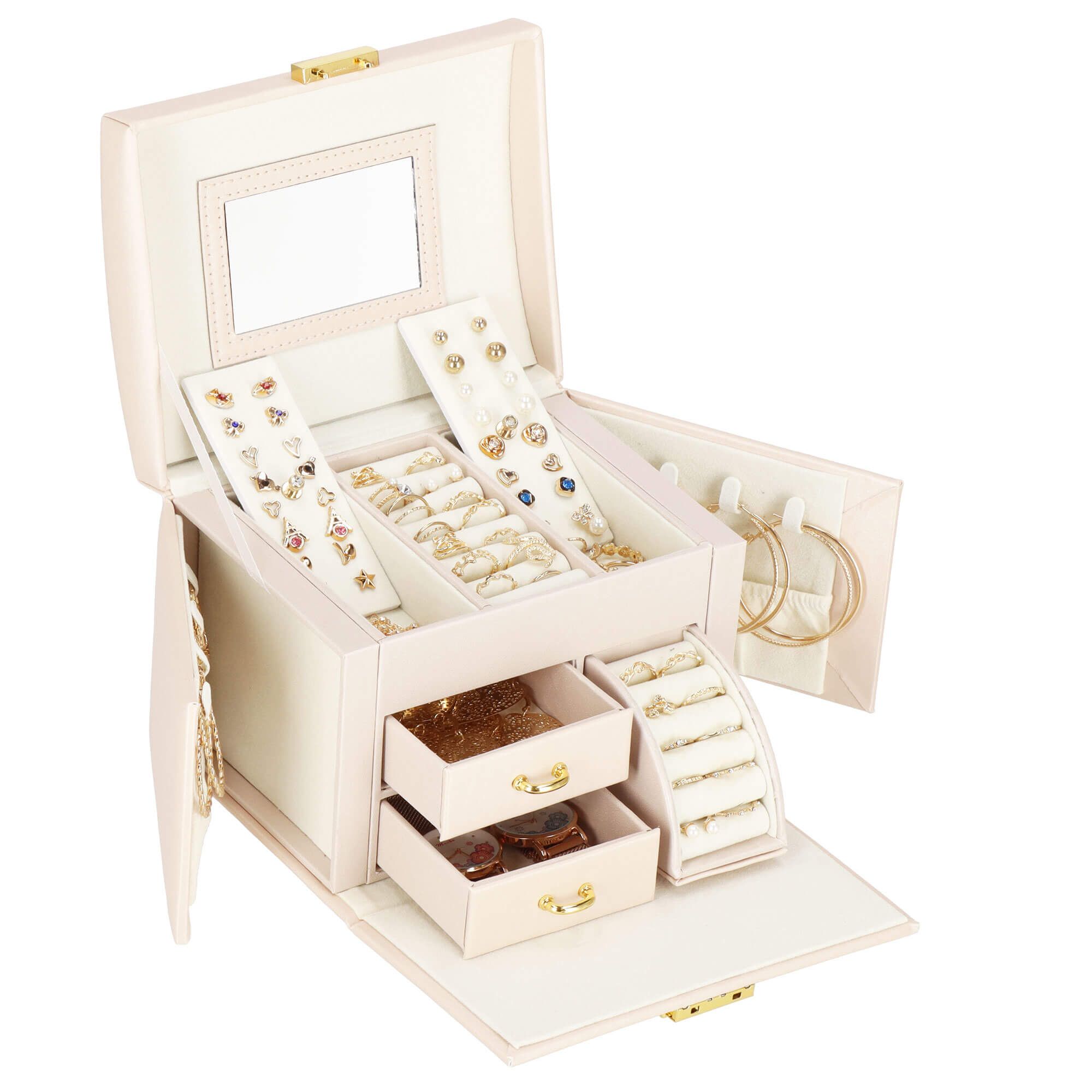 Скринька для прикрас (футляр для біжутерії) Springos 17.5 x 12 x 13.5 см HA1086