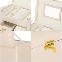 Скринька для прикрас (футляр для біжутерії) Springos 17.5 x 12 x 13.5 см HA1086