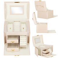 Скринька для прикрас (футляр для біжутерії) Springos 17.5 x 12 x 13.5 см HA1086