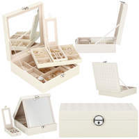 Скринька для прикрас (футляр для біжутерії) Springos 25 x 25 x 8.5 см HA1079