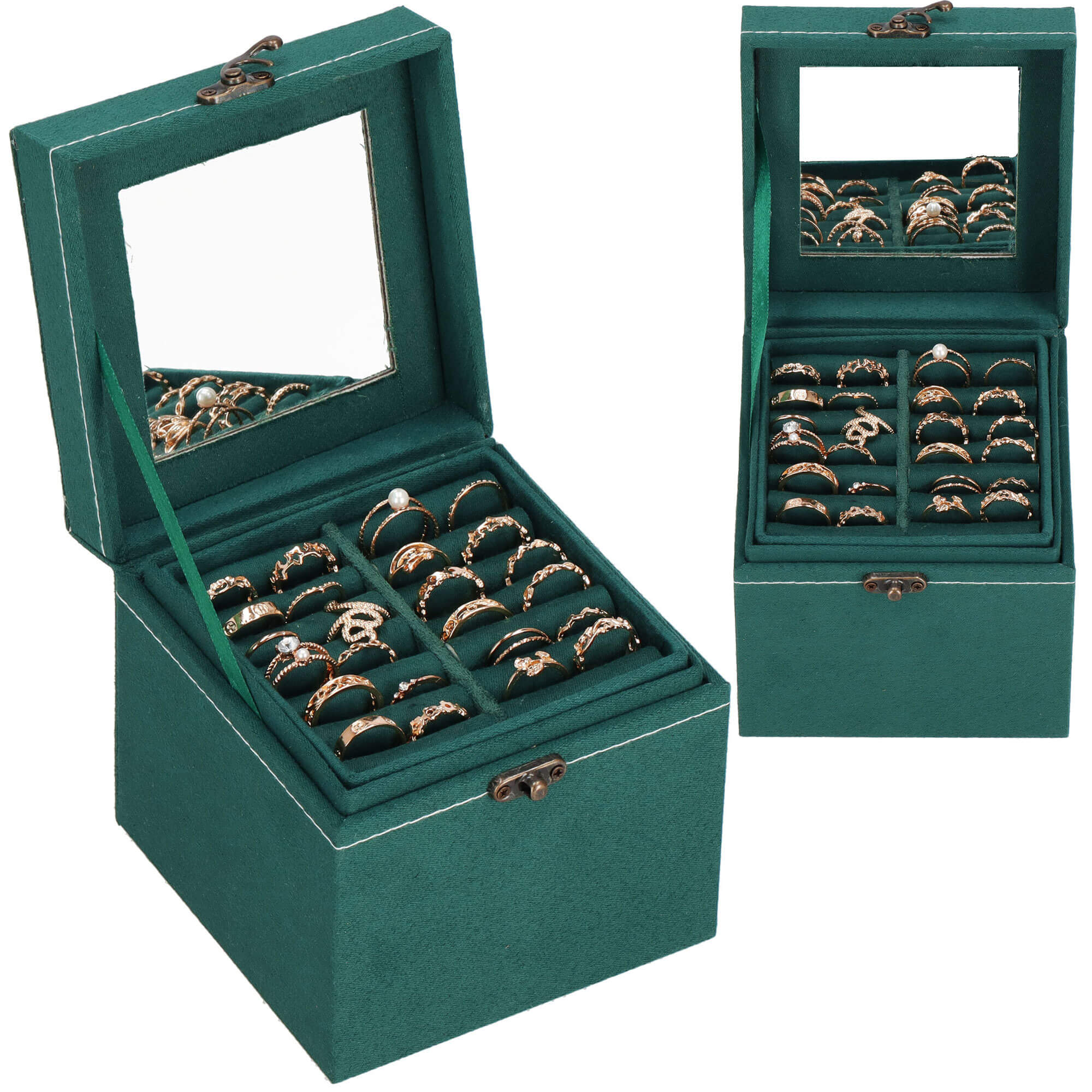 Скринька для прикрас (футляр для біжутерії) Springos 12 x 12 x 12 см HA1048