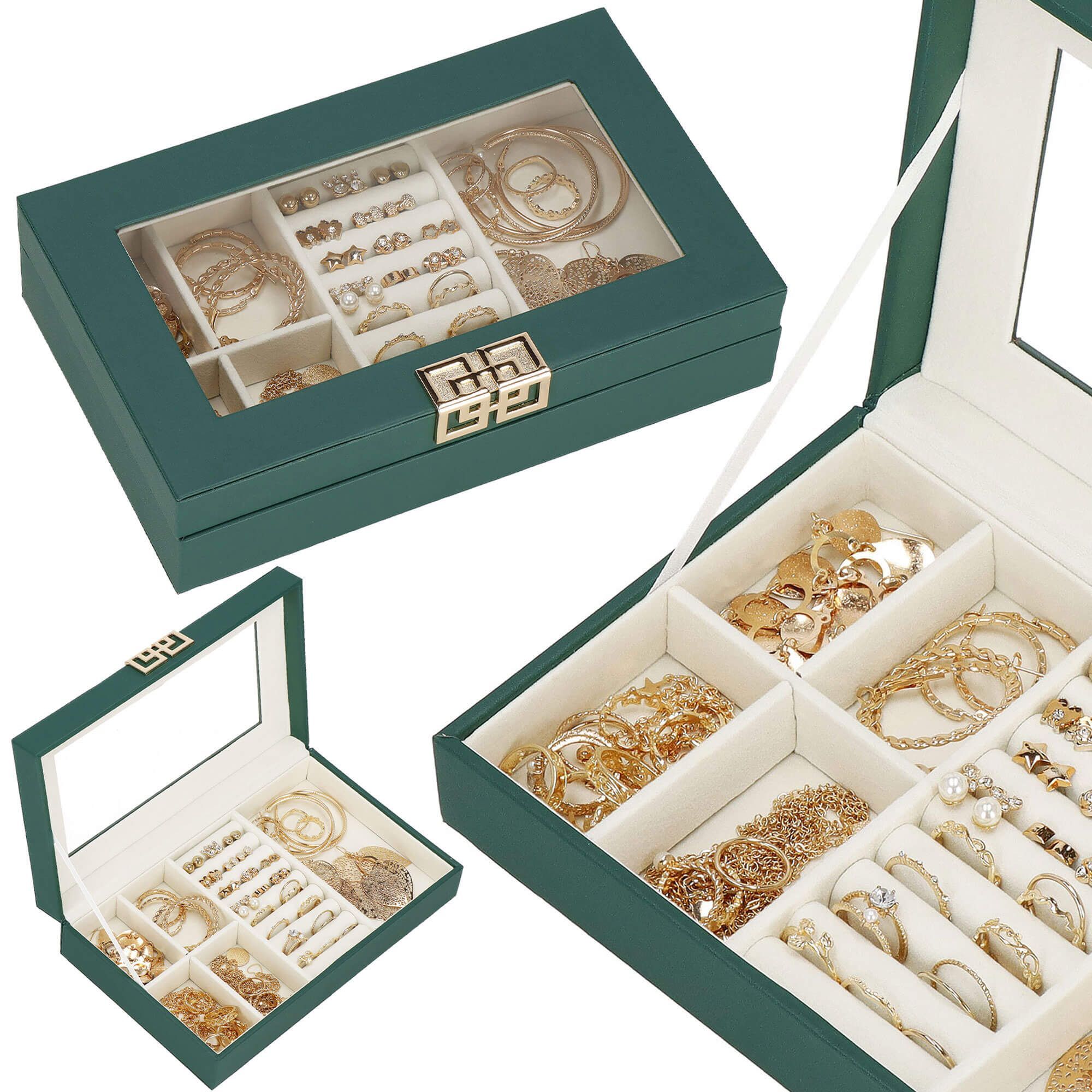 Скринька для прикрас (футляр для біжутерії) Springos 23.5 x 14 x 5.5 см HA1042