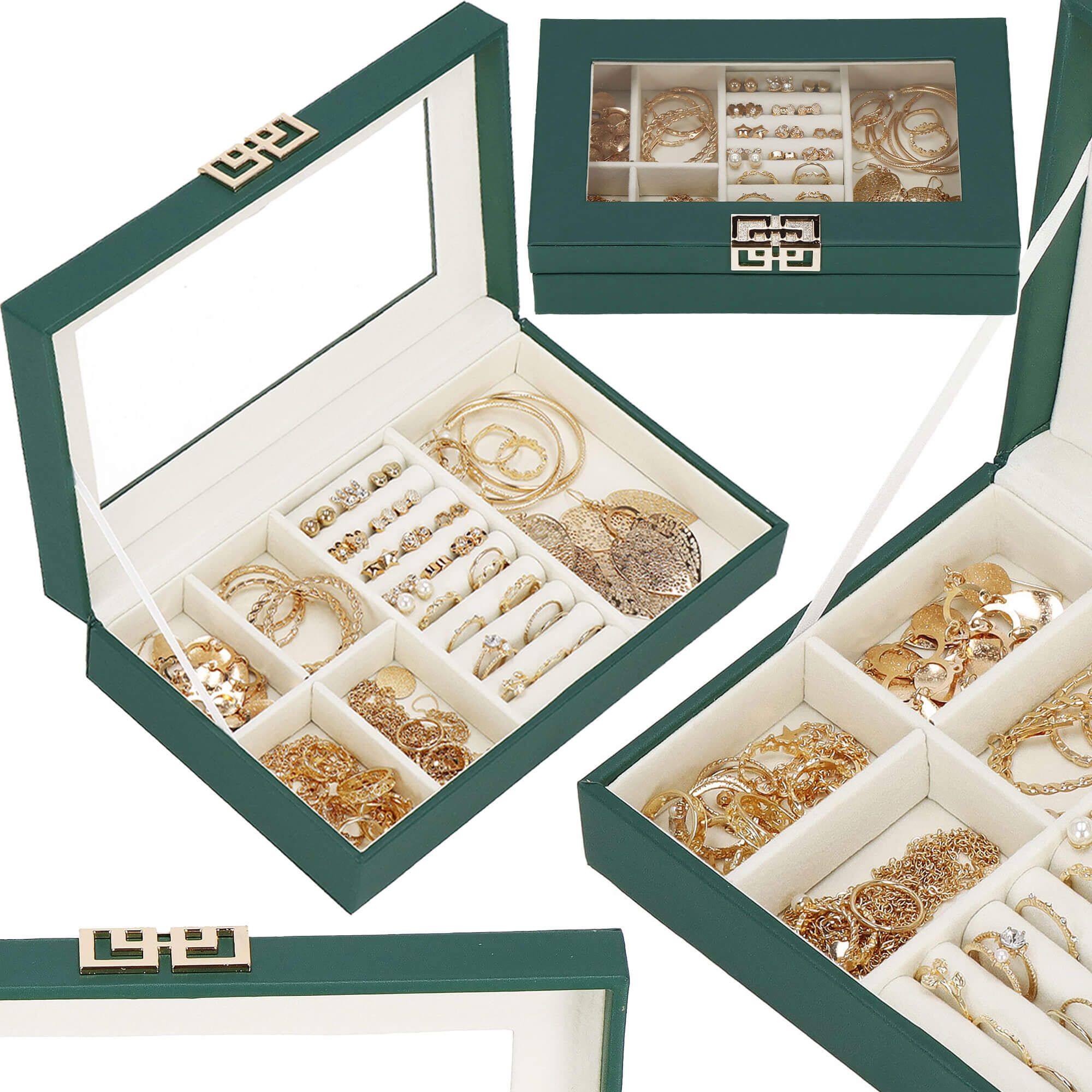 Скринька для прикрас (футляр для біжутерії) Springos 23.5 x 14 x 5.5 см HA1042