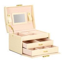 Скринька для прикрас (футляр для біжутерії) Springos 17.5 x 14 x 12.5 см HA1076