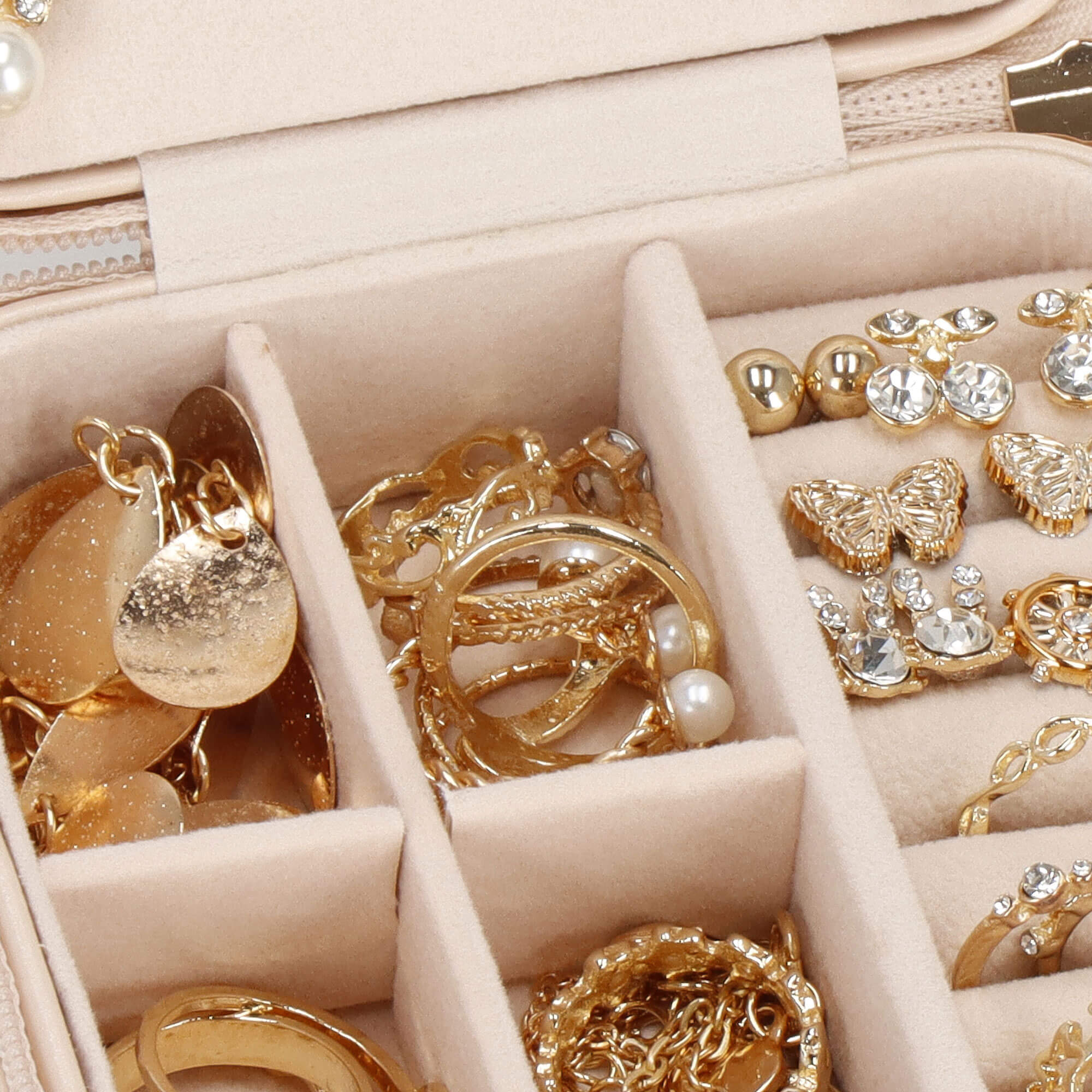 Скринька для прикрас (футляр для біжутерії) Springos 10 x 10 x 5 см HA1028