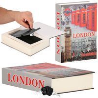 Книга-сейф (кешбокс) Springos 22 x 15.5 x 4.5 см для зберігання грошей та цінностей HA5049