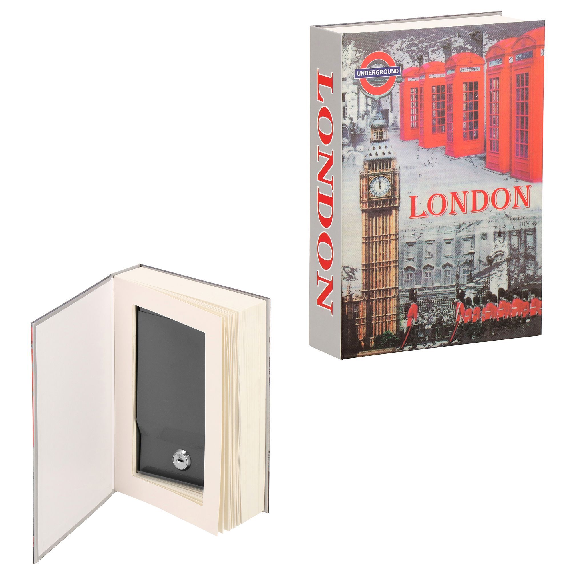 Книга-сейф (кешбокс) Springos 22 x 15.5 x 4.5 см для зберігання грошей та цінностей HA5049