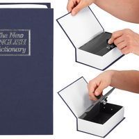 Книга-сейф (кешбокс) Springos 26.5 x 20 x 6.5 см для зберігання грошей та цінностей HA5048