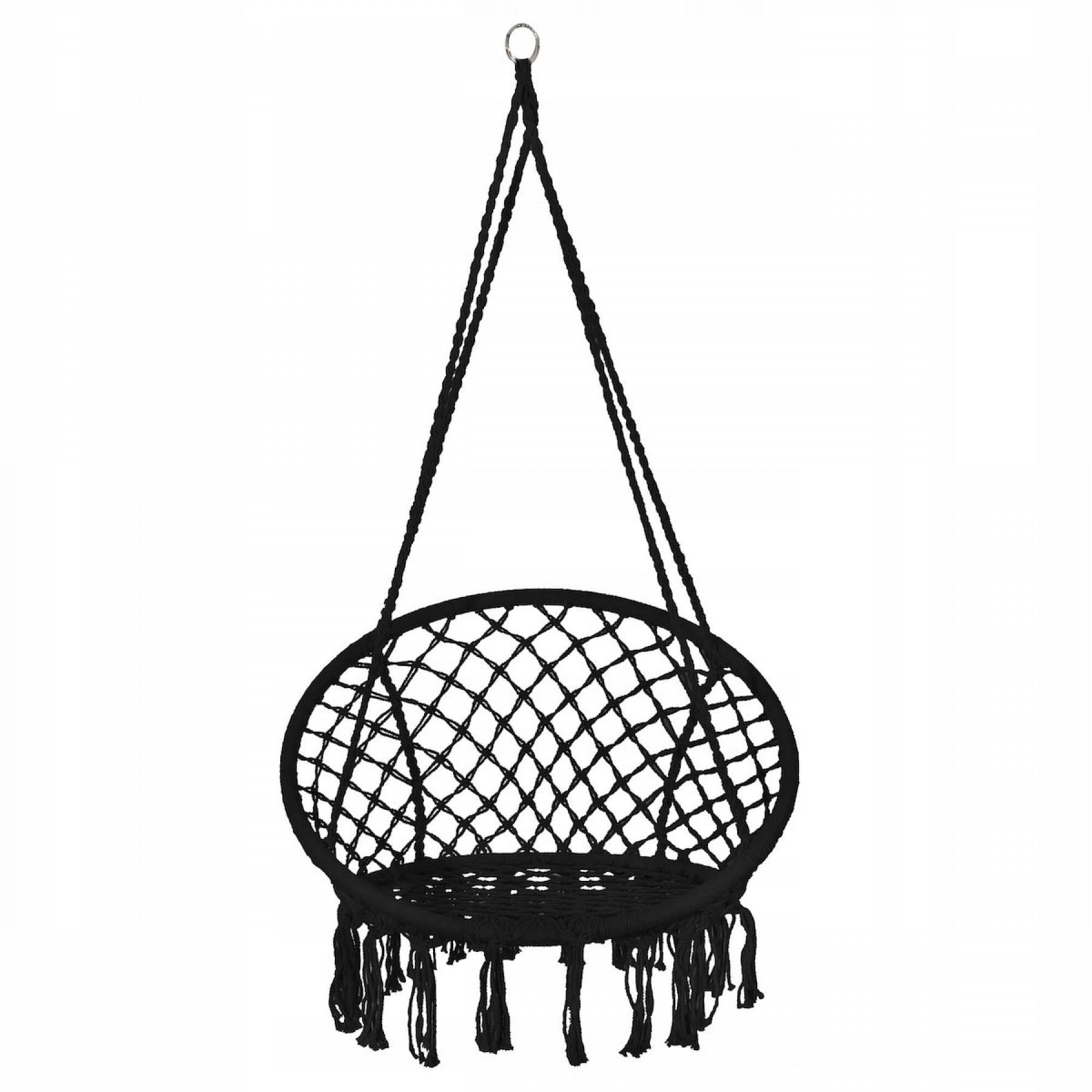 Підвісне крісло-гойдалка (плетене) Springos SPR0041 Black