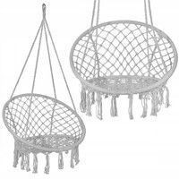 Підвісне крісло-гойдалка (плетене) Springos SPR0040 Grey