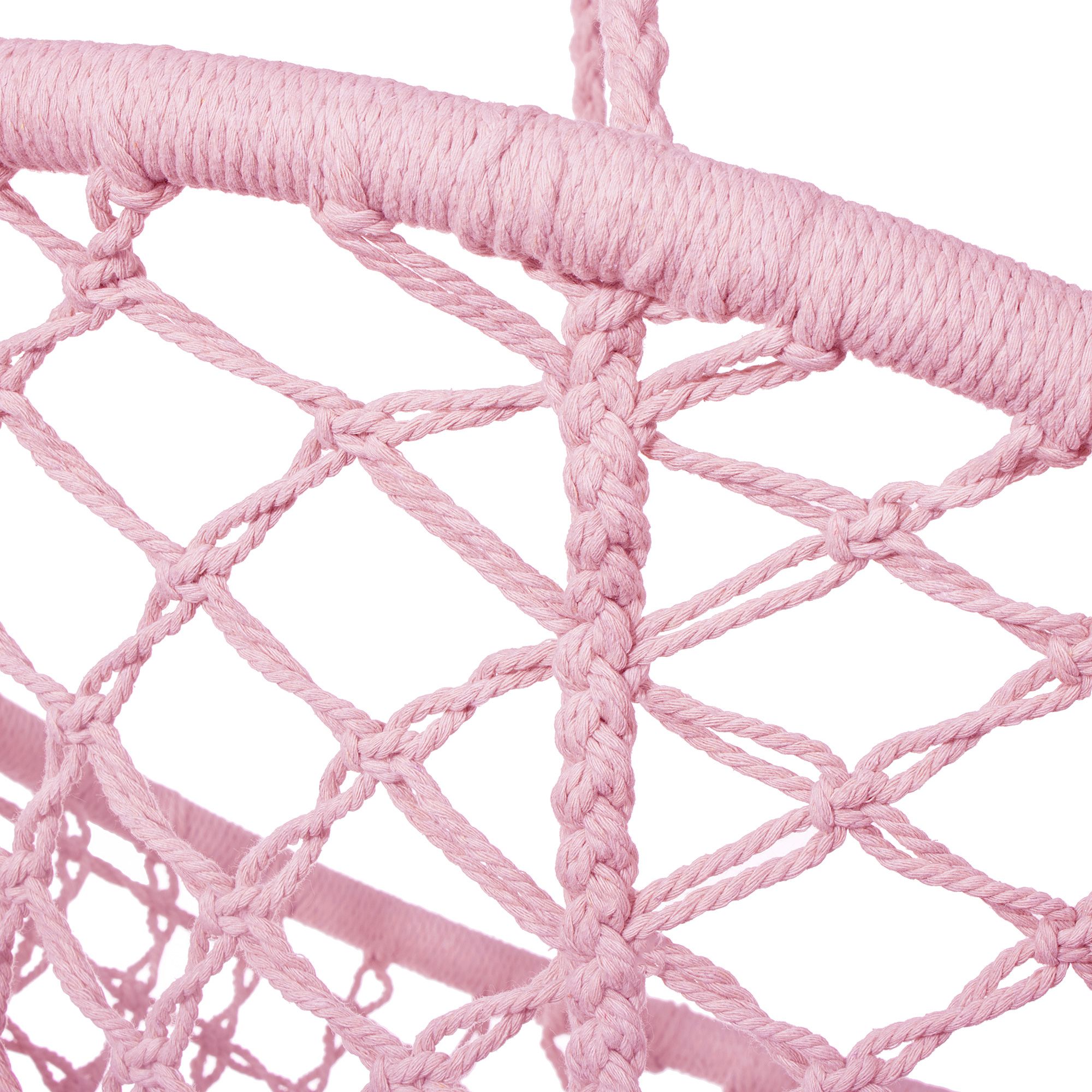 Підвісне крісло-гойдалка (плетене) Springos SPR0042 Pink